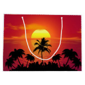 Tropisch zonsonderstel groot cadeauzakje (Achterkant)