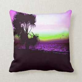 Tropisch zonsonderstel kussen