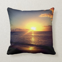 Tropisch zonsonderstel kussen