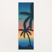 Tropisch zonsonderstel met palmbomen Yoga Mat (Voorkant)