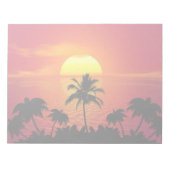 Tropisch zonsonderstel notitieblok (Voorkant)