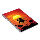 Tropisch zonsonderstel notitieboek (Rechterzijde)