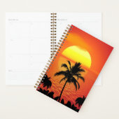 Tropisch zonsonderstel planner (Display)