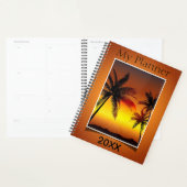 Tropisch zonsonderstel planner (Display)