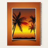 Tropisch zonsonderstel planner (Achterkant)