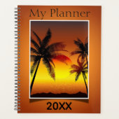 Tropisch zonsonderstel planner (Voorkant)