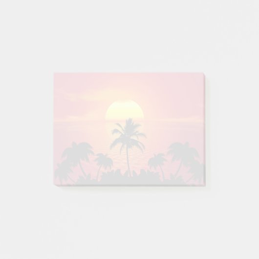 Tropisch zonsonderstel post-it® notes (Voorkant)