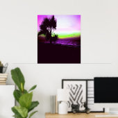 Tropisch zonsonderstel poster (Thuiskantoor)