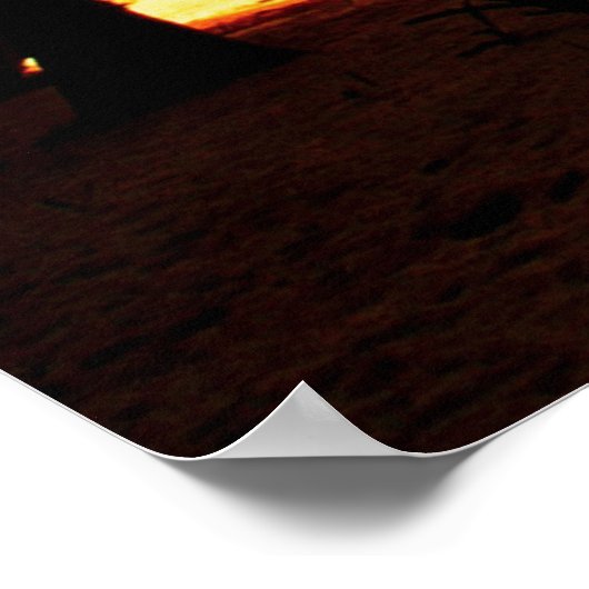 Tropisch zonsonderstel poster (Hoek)