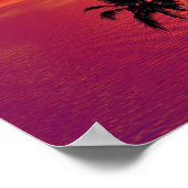 Tropisch zonsonderstel poster (Hoek)