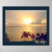 Tropisch zonsonderstel poster (Voorkant)