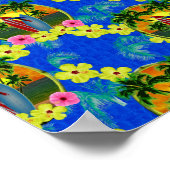 Tropisch zonsonderstel poster (Hoek)