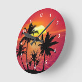 Tropisch zonsonderstel ronde klok (Hoek)
