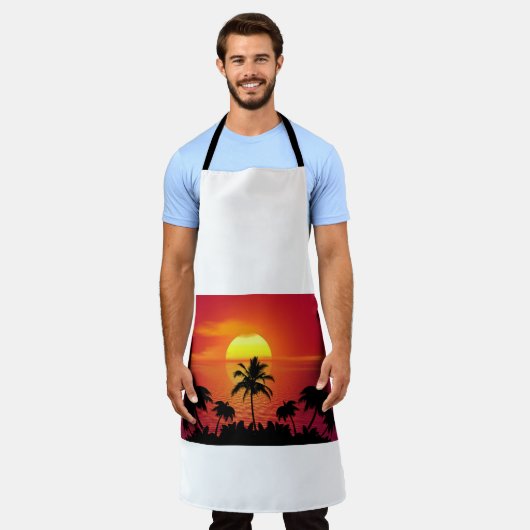 Tropisch zonsonderstel schort (Gedragen)