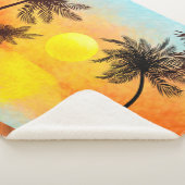 Tropisch zonsonderstel sherpa deken (3/4)
