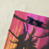 Tropisch zonsonderstel strandlaken (In situ)