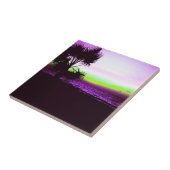 Tropisch zonsonderstel tegeltje (Zijkant)