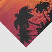 Tropisch zonsonderstel tissuepapier (Detail)