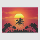 Tropisch zonsonderstel tissuepapier (Voorkant)