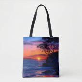 Tropisch zonsonderstel tote bag (Voorkant)