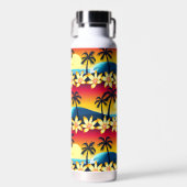 Tropisch zonsonderstel waterfles (Voorkant)