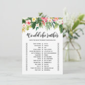 Tropisch zou ze liever Vrijgezellenfeest gamen Kaa Informatiekaartje (Staand voorkant)