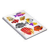 Tropisch zoutwaterrief — Visnotebook Notitieboek (Rechterzijde)