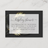 Tropisch zwart-wit Vrijgezellenfeest Informatiekaartje (Voorkant)