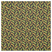 Tropisch zwarte bananenleder stof (Swatch)