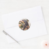 Tropisch zwarte Iguana,  wild reptieldier Ronde Sticker (Envelop)