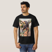 Tropisch zwarte Iguana,  wild reptieldier T-shirt (Voorkant volledig)