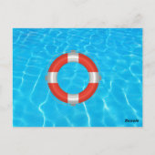 Tropisch zwembad Party | Zomer verjaardag Briefkaart (Achterkant)