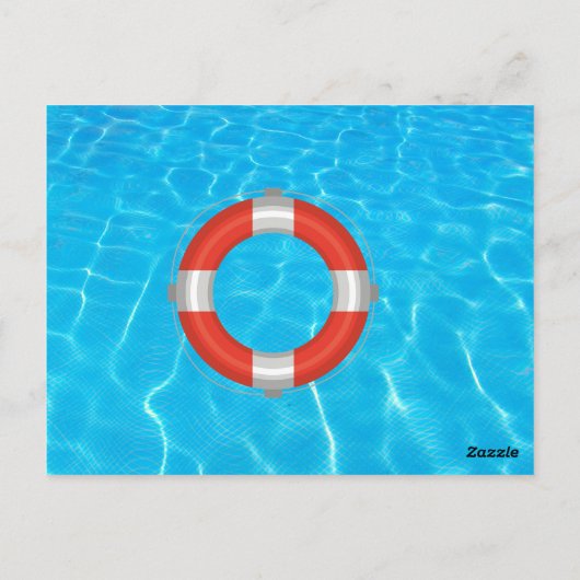 Tropisch zwembad Party | Zomer verjaardag Briefkaart (Achterkant)