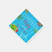 Tropisch zwembad Party | Zomer verjaardag Servet (Hoek)