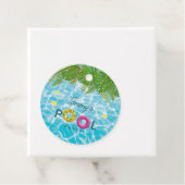 Tropisch Zwembad Party Zwembad Verjaardag Bedankjes Labels (In situ)