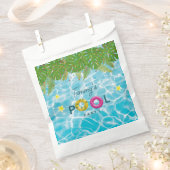 Tropisch Zwembad Party Zwembad Verjaardag Bedankzakje (Geknipt)