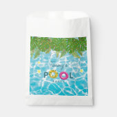 Tropisch Zwembad Party Zwembad Verjaardag Bedankzakje (Voorkant)