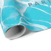 Tropisch Zwembad Party Zwembad Verjaardag Cadeaupapier (Rol Hoek)