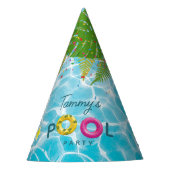 Tropisch Zwembad Party Zwembad Verjaardag Feesthoedjes (Voorkant)
