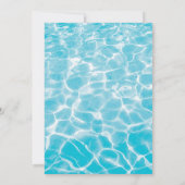 Tropisch Zwembad Party Zwembad Verjaardag Kaart (Achterkant)