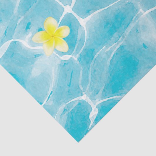 Tropisch Zwembad Party Zwembad Verjaardag Tissuepapier (Detail)