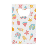 Tropisch Zwembadfeest Creditkaart Flessenopener (Voorkant)