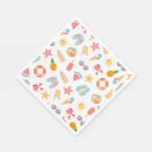 Tropisch Zwembadfeest Servet (Hoek)