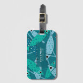 Tropisch zwemvissenpatroon Gepersonaliseerd Bagagelabel (Voorkant (verticaal))