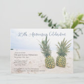 Tropische 25e Jubileum Partij Kaart (Staand voorkant)