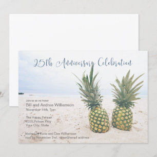Tropische 25e Jubileum Partij Kaart