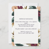 Tropische 30e verjaardag uitnodiging met foto (Achterkant)