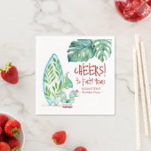 Tropische 40e verjaardag Kerstmis in juli Thema Servet (Insitu)