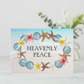 Tropische, 5 x 7 Kerstmis Kaart met scripts (Staand voorkant)