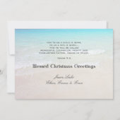 Tropische, 5 x 7 Kerstmis Kaart met scripts (Achterkant)